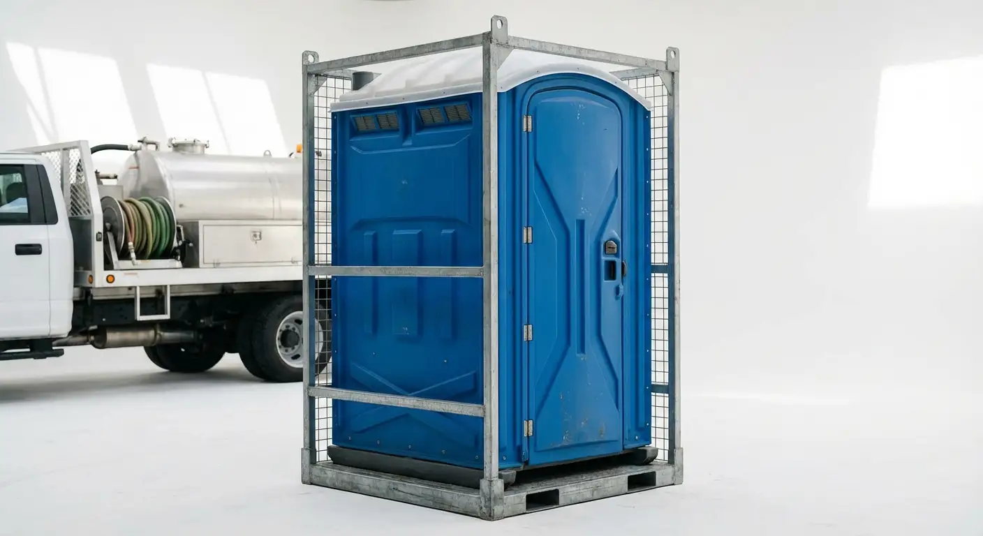 Crane-Liftable Portable Toilet Technical Specifications in Flint, MI