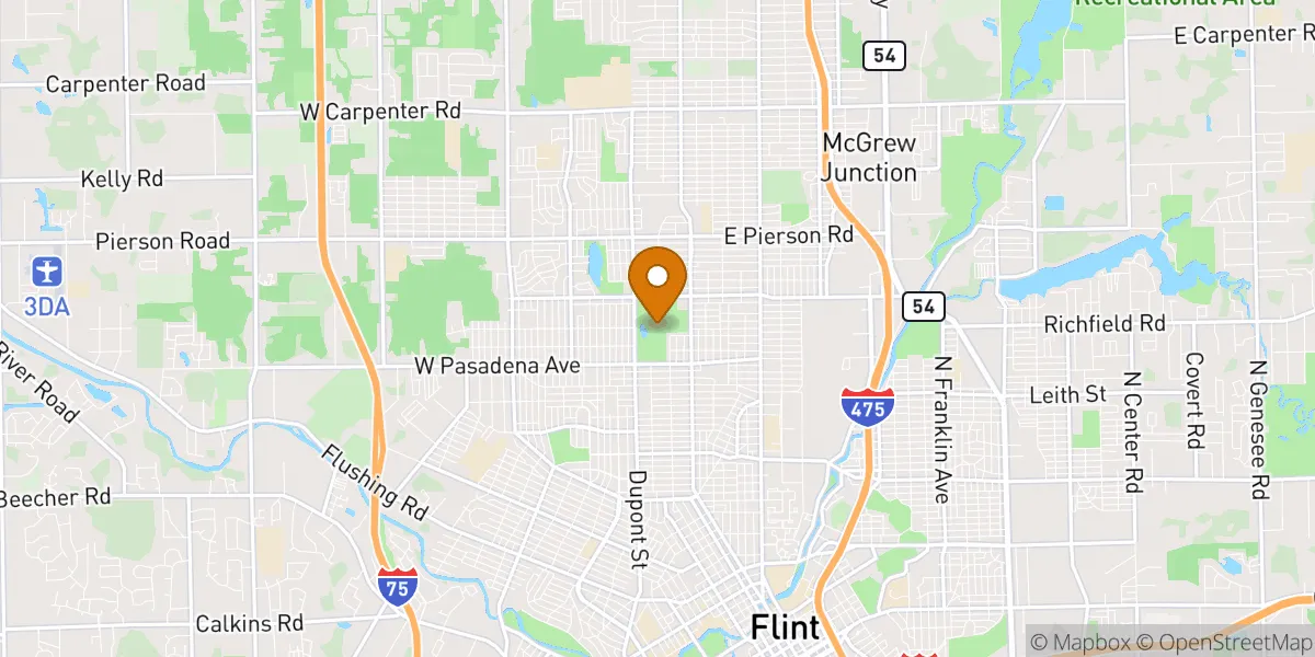 neighborhood map in Flint, MI