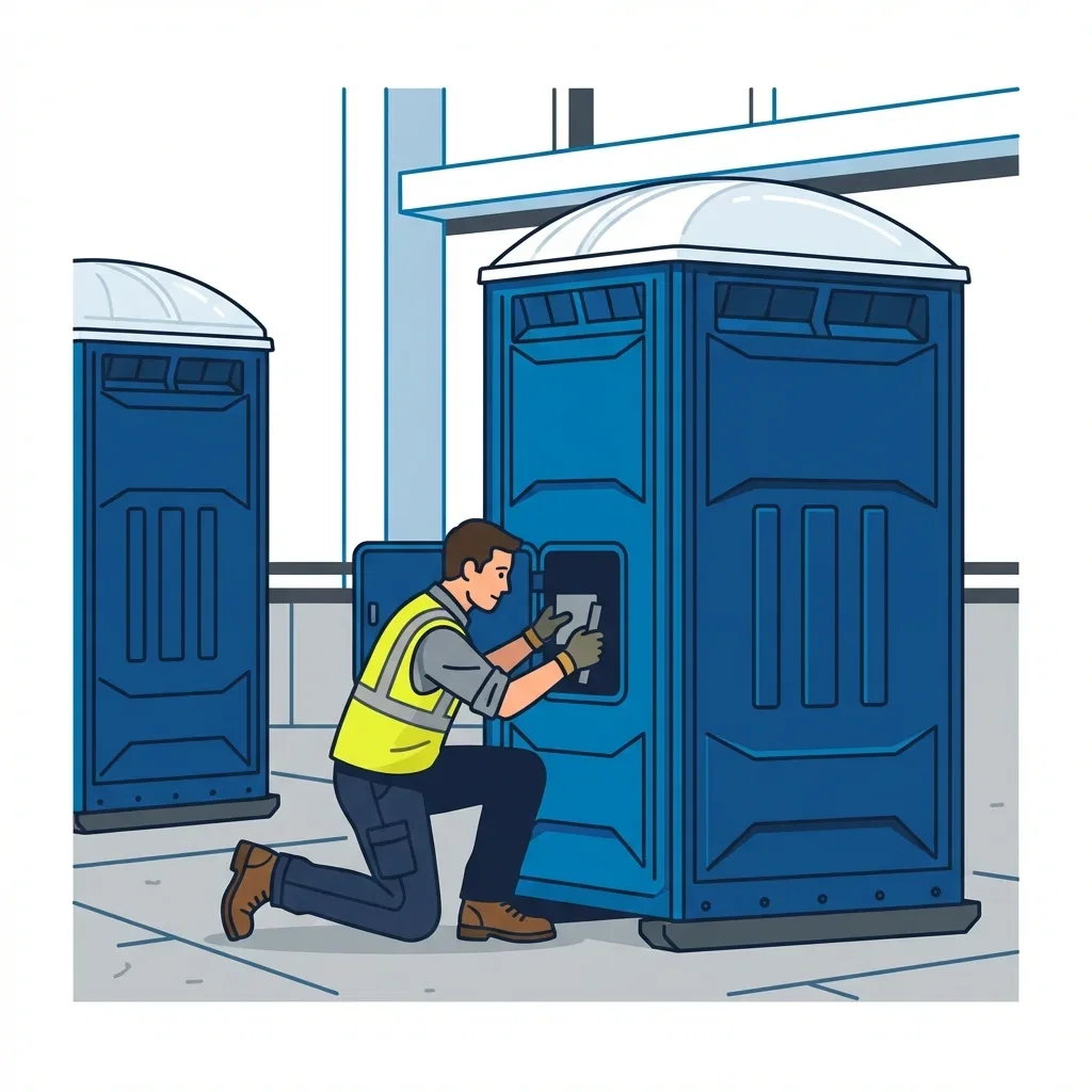 High-rise construction site sanitation logistics in Flint, MI